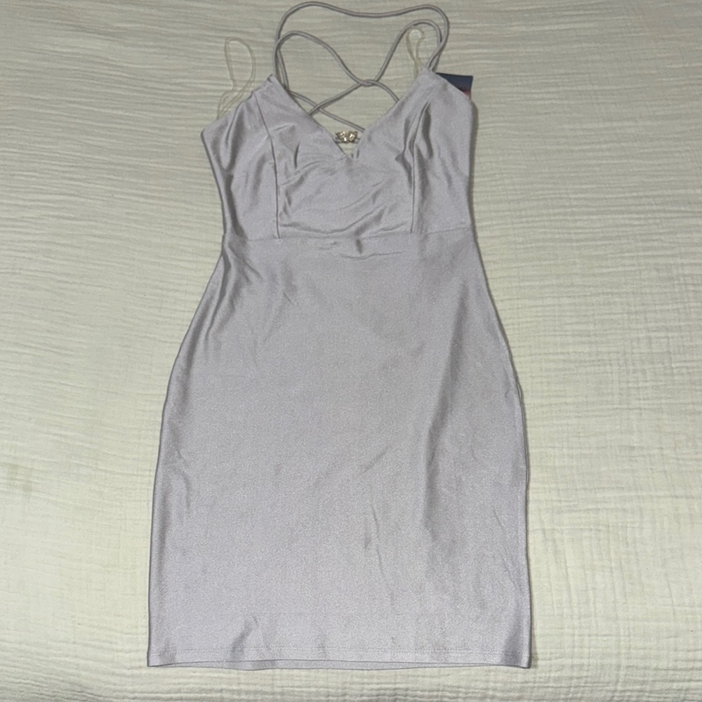 Silver Strappy Dress